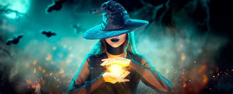 Spell performed by a witch on halloween night